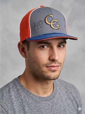 Richardson Gators Hat SM-MD Blue Orange Autographed Signature PTS20
